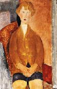 Amedeo Modigliani Boy in Short Pants oil